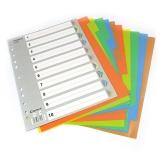 齐心 胶质彩色分类索引纸(11孔，十色) IX902 A4