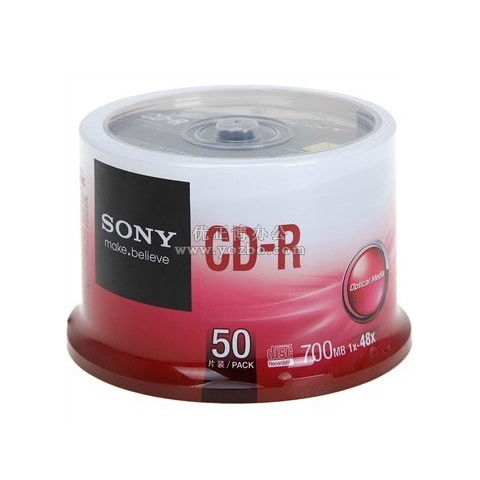 原装正品SONY 50片桶装CD-R 700M